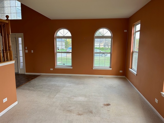 view of carpeted empty room