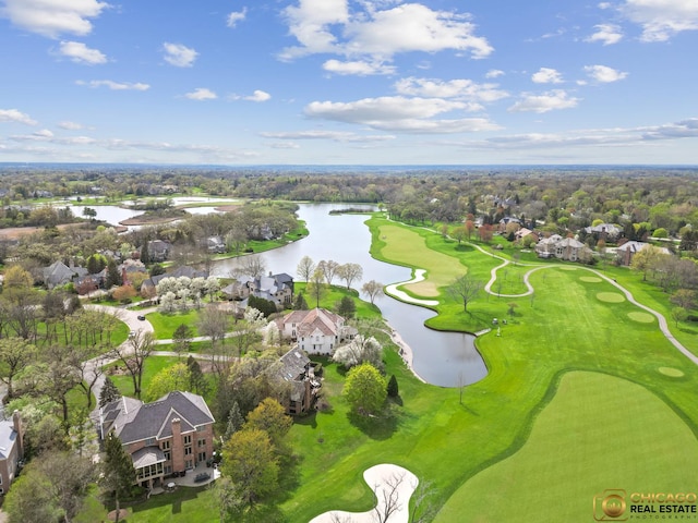 132 N Wynstone Dr, North Barrington, IL 60010 - aerial view of residential area with a nearby body of water and a golf course