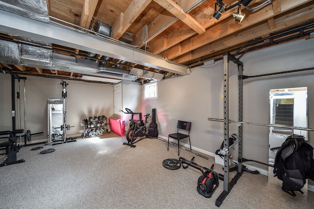 view of exercise room