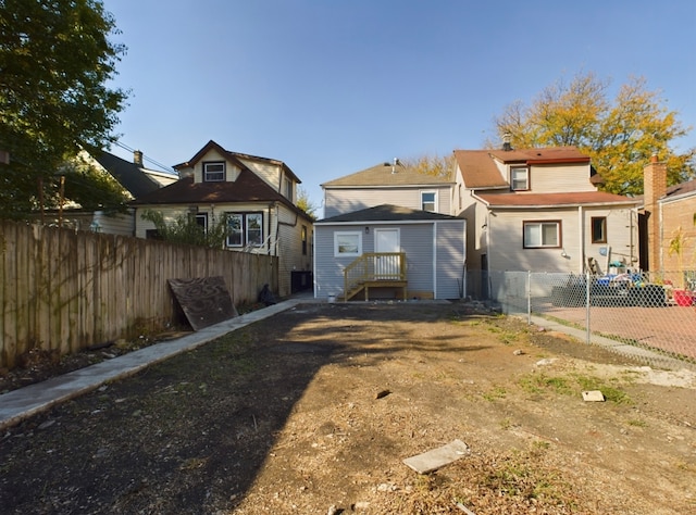 view of rear view of property