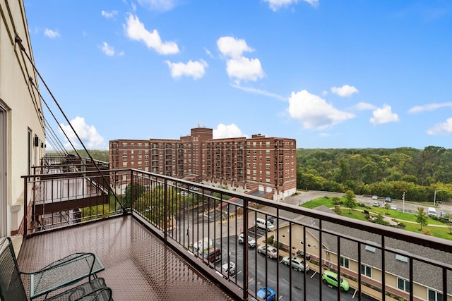 view of balcony