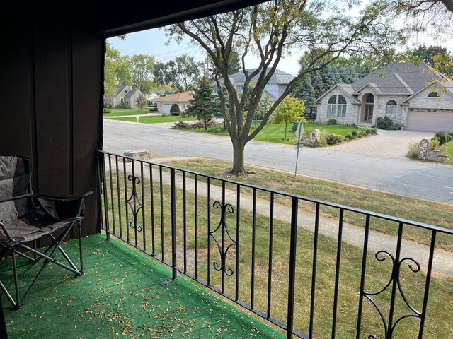 view of balcony