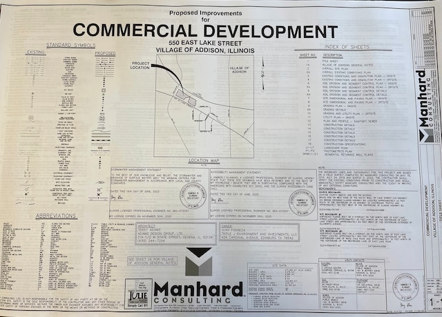 550 E Lake St, Addison IL, 60101 land for sale