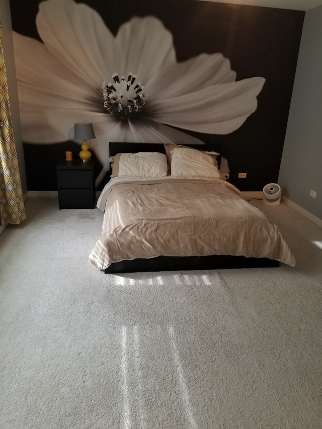 bedroom with carpet flooring