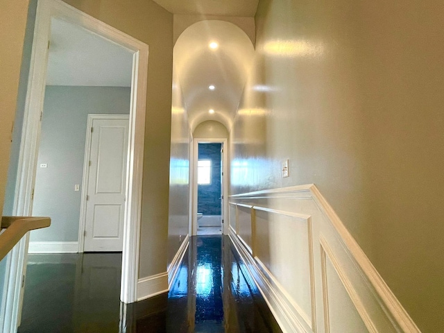 3407 S Calumet Ave, Chicago, IL 60616 - hallway featuring baseboards and dark wood-style flooring