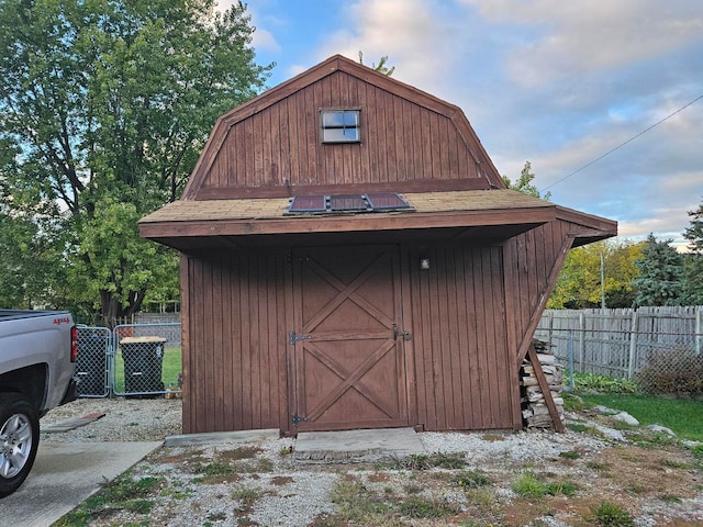 view of outbuilding