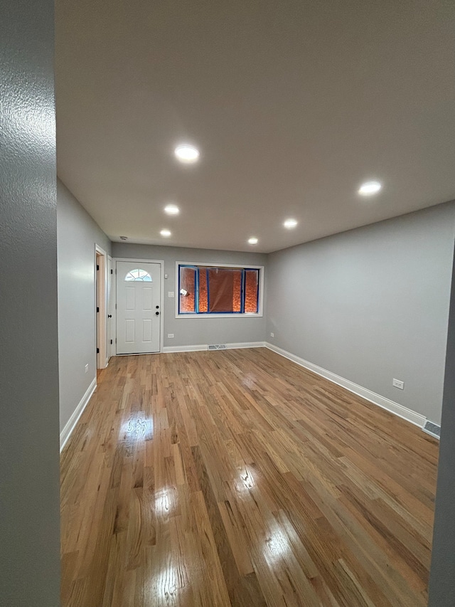 interior space featuring light hardwood / wood-style flooring