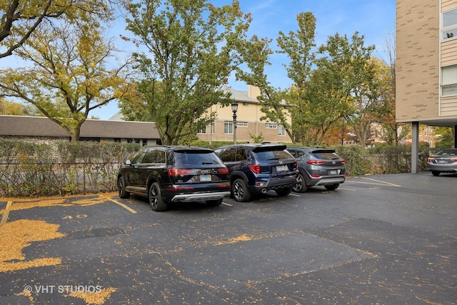 view of vehicle parking