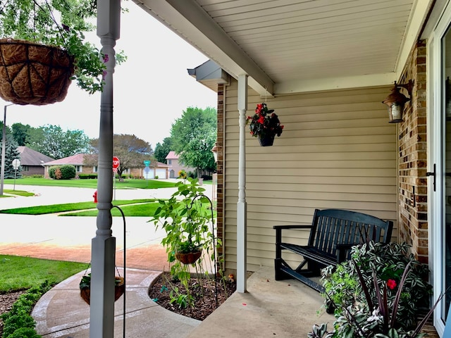 view of patio with covered porch