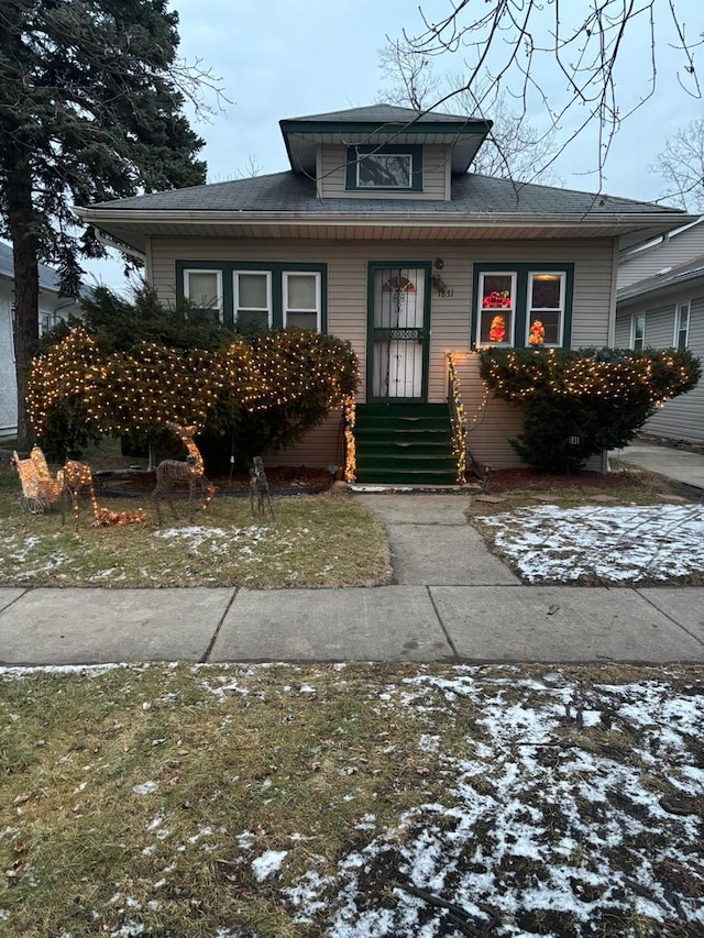 view of bungalow-style home