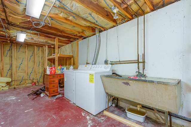 laundry room featuring independent washer and dryer