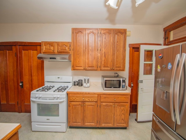 kitchen with stainless steel appliances