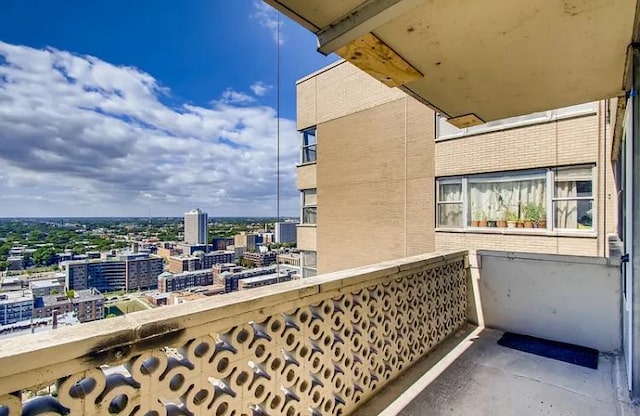 view of balcony