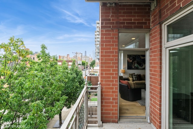 view of balcony