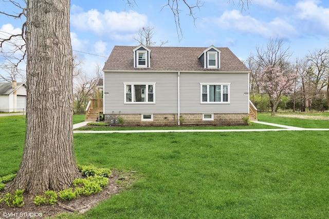 view of front of house featuring a front yard