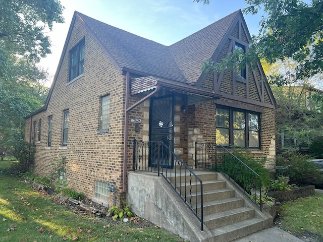 view of english style home