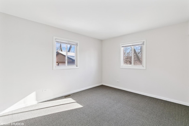 view of carpeted empty room