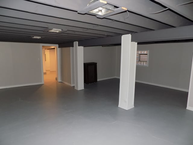 view of basement