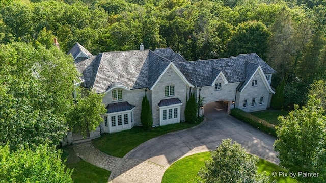 birds eye view of property