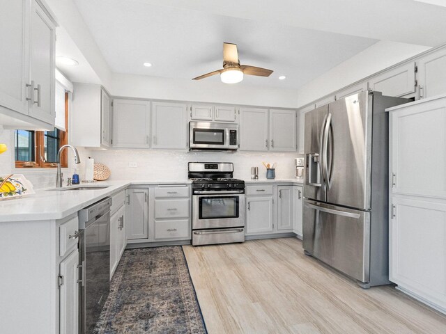 office area with ceiling fan and dark hardwood / wood-style flooring