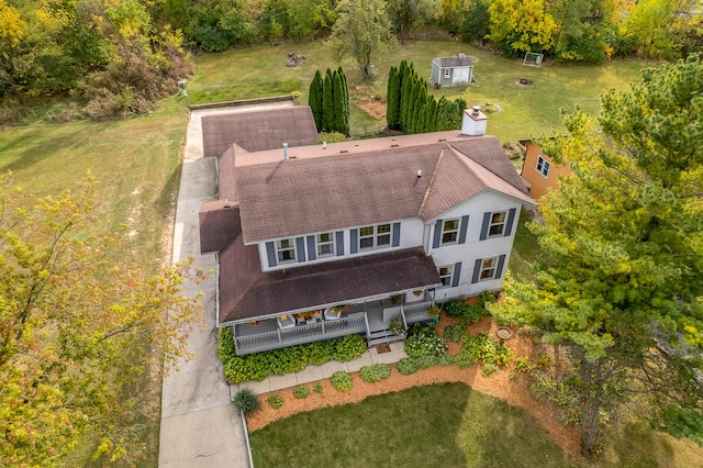 birds eye view of property