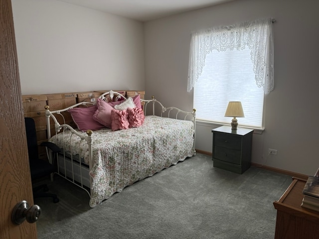 bedroom featuring carpet flooring