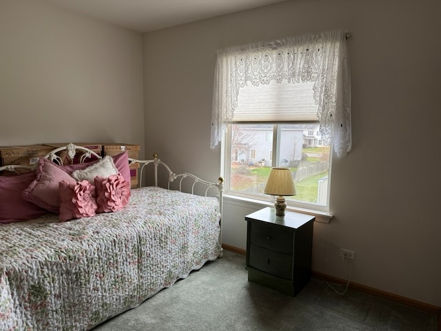 bedroom with carpet floors