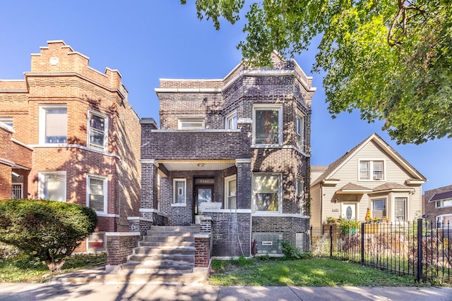 view of front of home with central AC