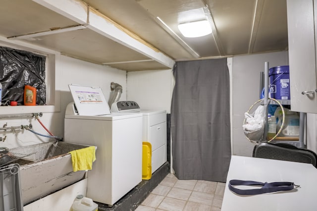 laundry area featuring washer and dryer