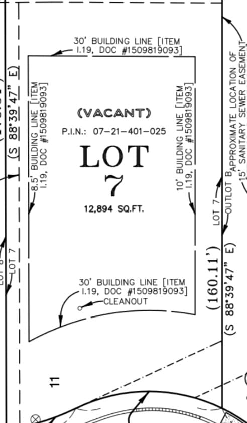 11 Stonebridge Ct, Schaumburg, IL 60193 - survey map / technical document