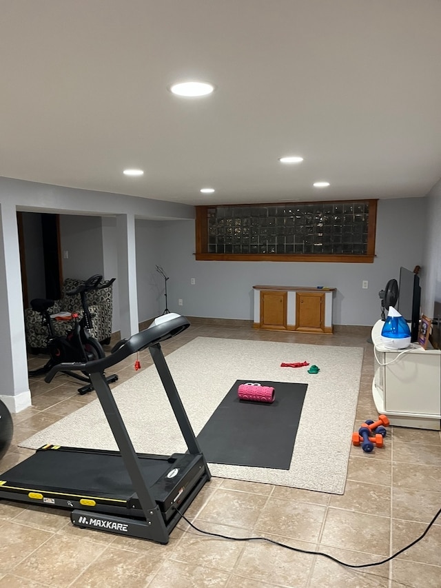 view of exercise room