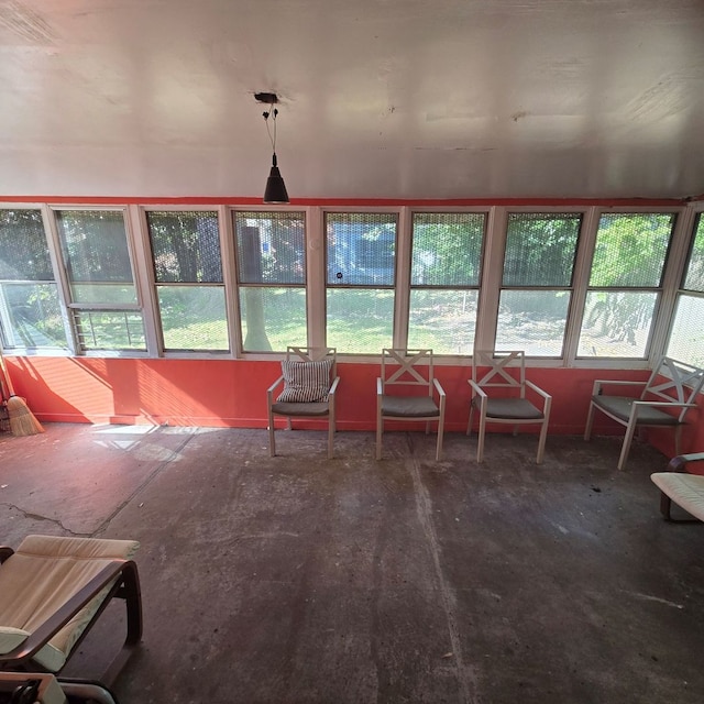 view of sunroom