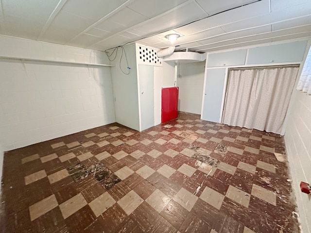 view of basement