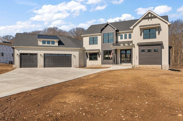 view of front of house featuring a garage