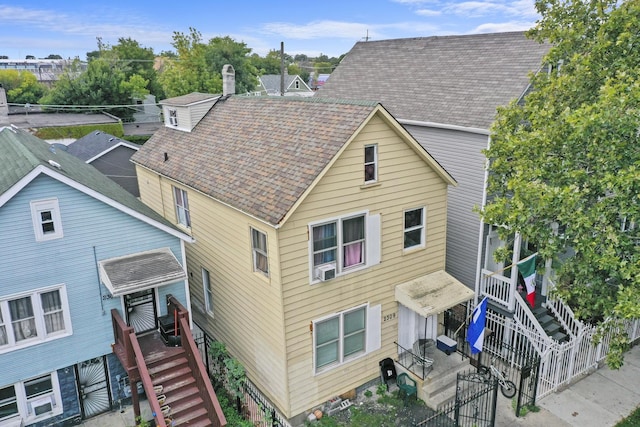 view of rear view of property