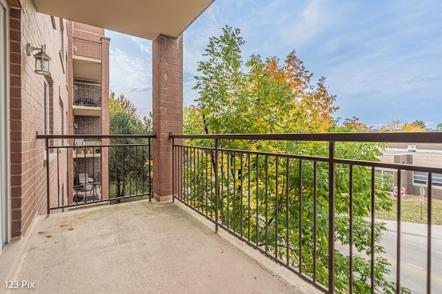 view of balcony