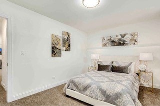 bedroom featuring carpet flooring