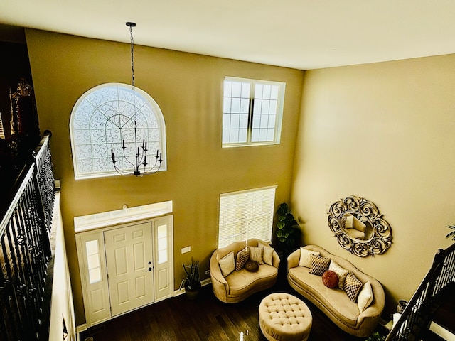 entrance foyer featuring hardwood / wood-style floors