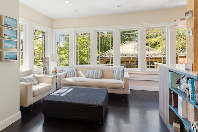 view of sunroom