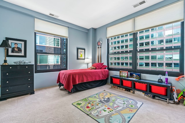 bedroom featuring carpet flooring