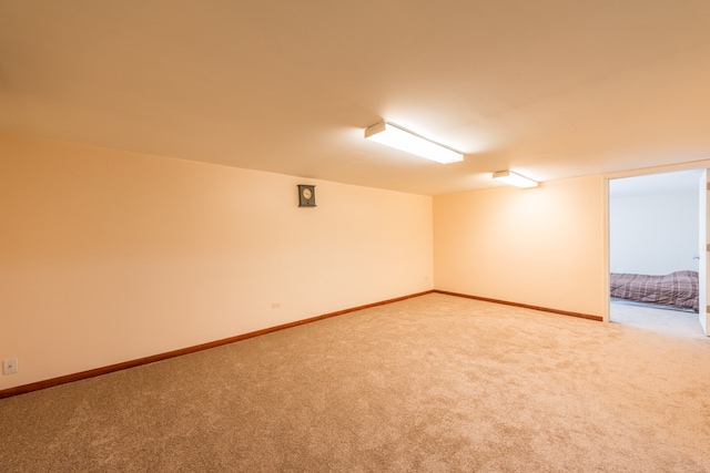 view of carpeted empty room