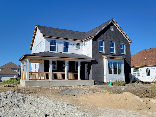 view of front of house with a porch