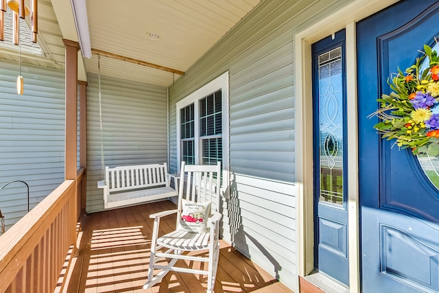 balcony with covered porch