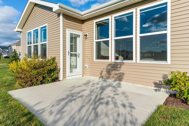 exterior space with a patio area