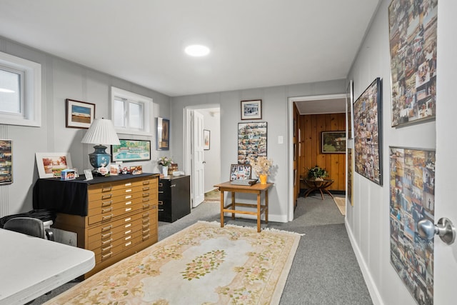 27 Hickory Ln, White Heath, IL 61884 - office featuring carpet floors and baseboards