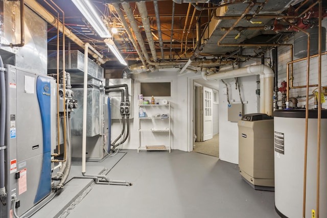 27 Hickory Ln, White Heath, IL 61884 - unfinished below grade area with water heater