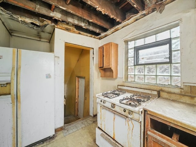 kitchen featuring white appliances