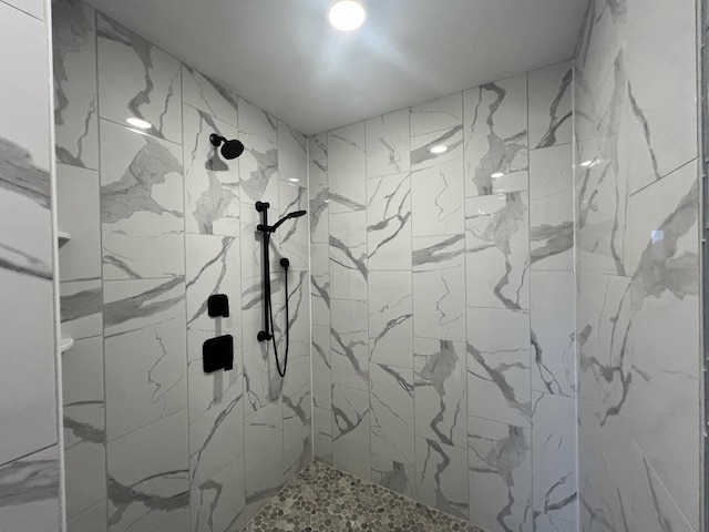 8673 High Stone Way, Frankfort, IL 60423 - full bathroom featuring a sink, a freestanding tub, marble finish floor, and visible vents