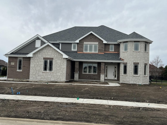 8673 High Stone Way, Frankfort, IL 60423 - back of house featuring brick siding and fence