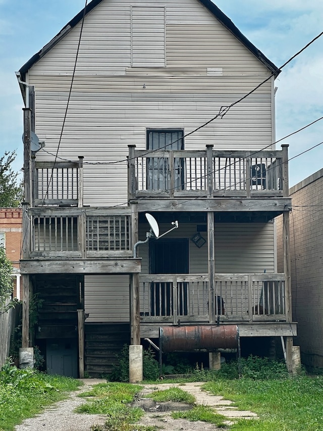 view of back of property